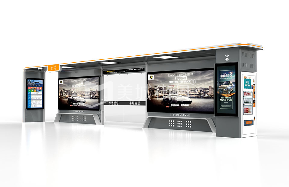 候車(chē)亭效果圖 候車(chē)亭效果圖