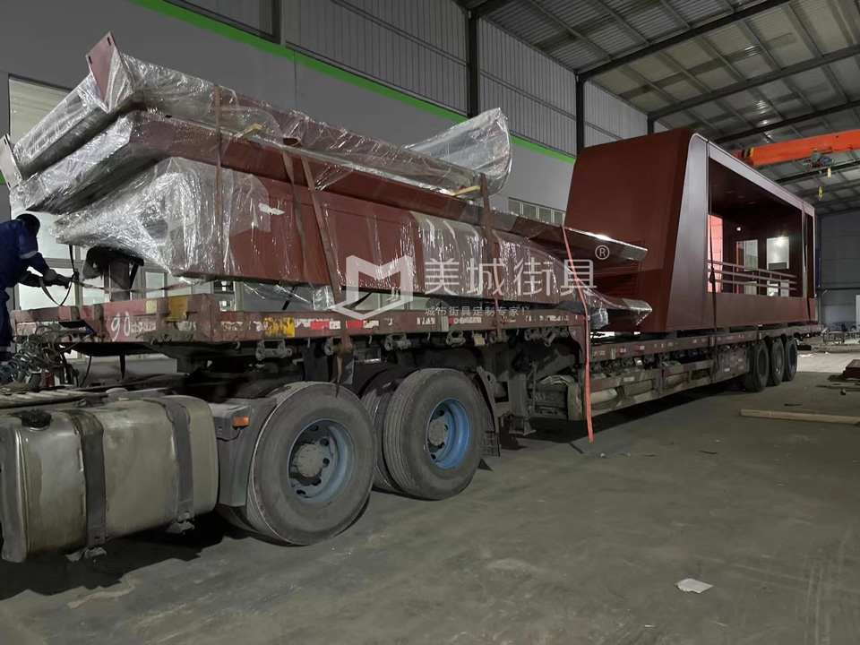 2022.10.6美城街具供應(yīng)忻州第二車、第三車候車亭發(fā)貨記錄